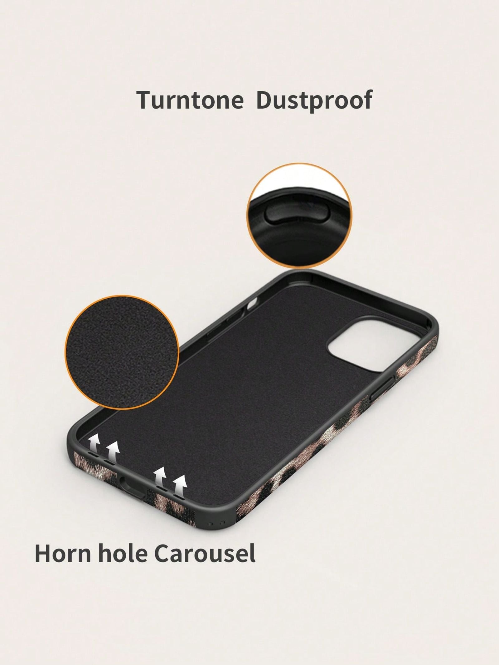 Leopard Print PU Leather Shock-Proof Phone Case for iPhone