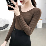 Women’s Knitted V-Neck Pullover Sweater