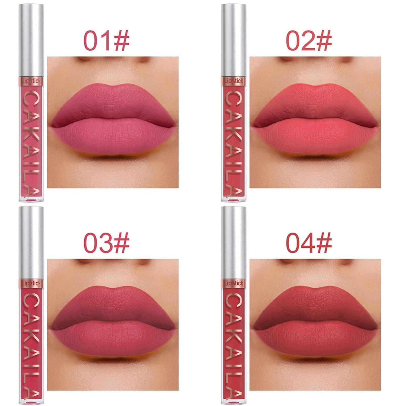 10pcs Nude Lip Gloss Matte Velvet Liquid Lipstick Set