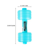 2pcs 1000ml Adjustable Water Dumbbells for Fitness