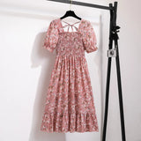 Spring Summer Chiffon A-line Dress for Women