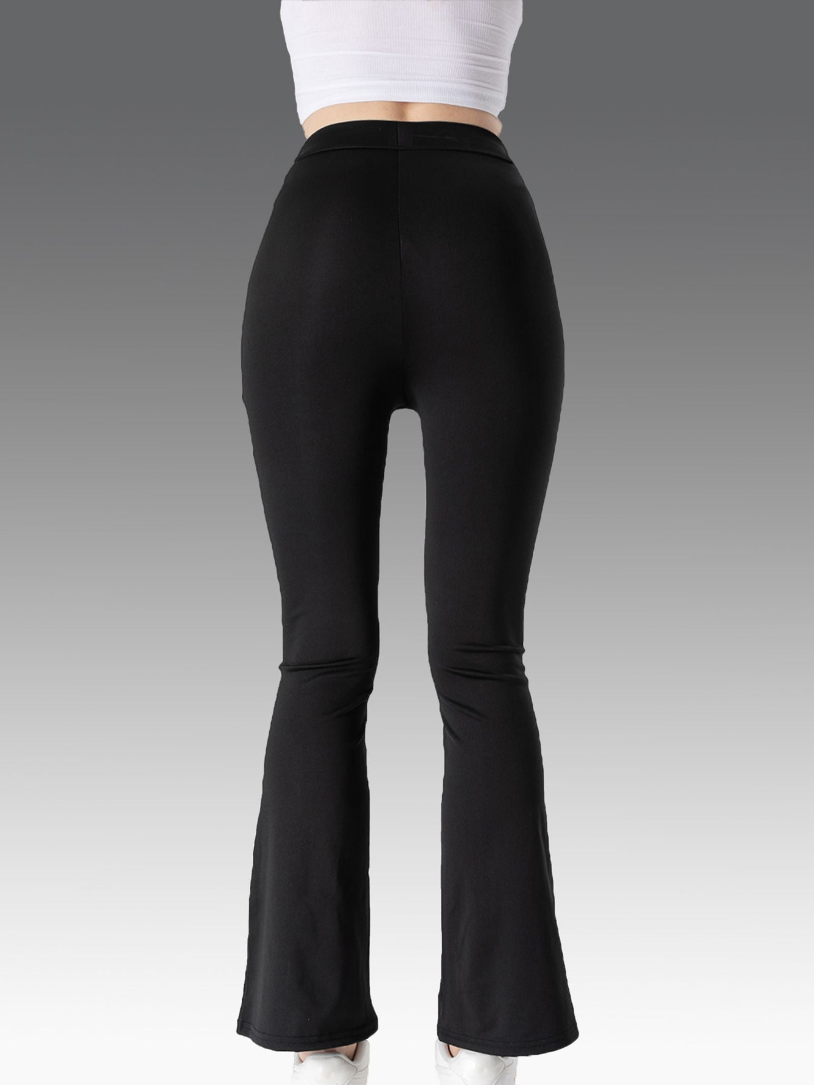 Elastic High-Waist Butt-Lifting Flared Sports Pants