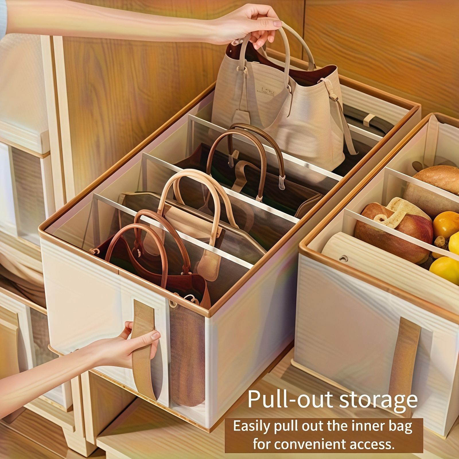 Packable Storage Boxes with Pull-Out Drawers