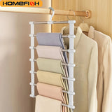 Multi-Functional Folding Pants Rack with Clips