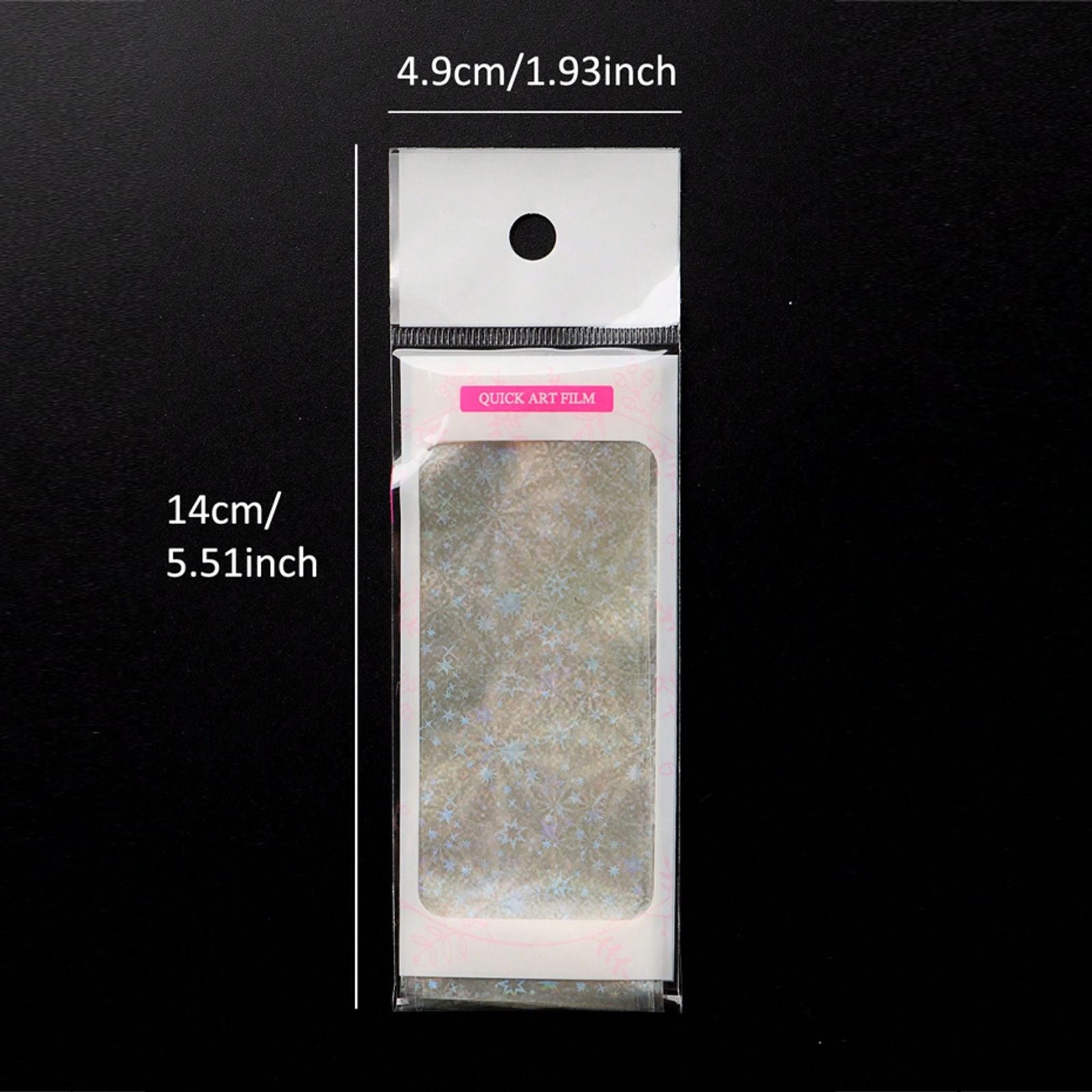 9PCS Nail Transfer Stickers Holographic Design Gel Decals