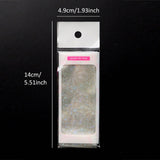 9PCS Nail Transfer Stickers Holographic Design Gel Decals