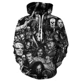 Personality Hoodies Horror Movies 3D Printed Pullover