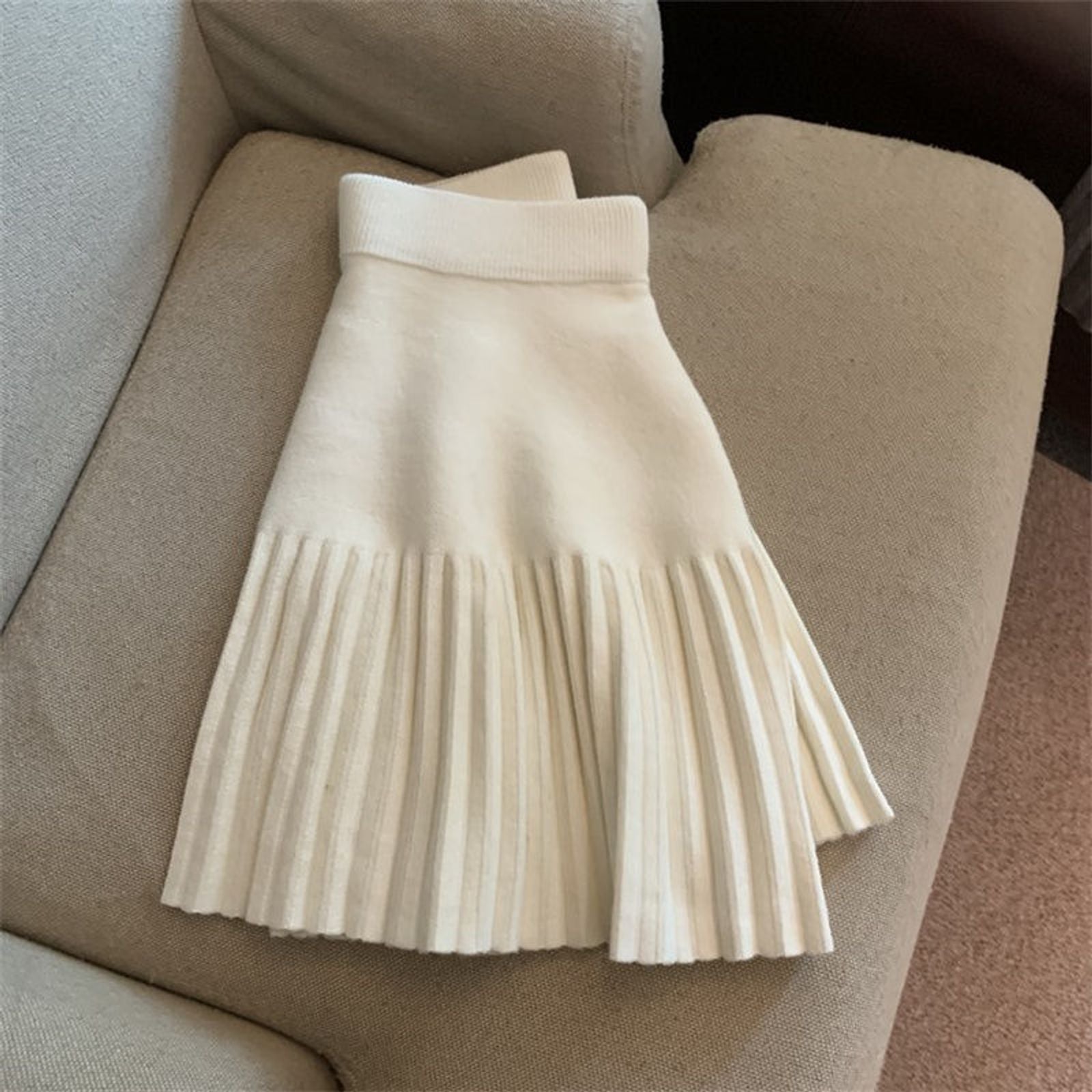 Korean Sweet Pleated Mini Skirt for Women