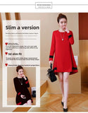 Plus Size Women's Long Sleeve T-Shirt Dress