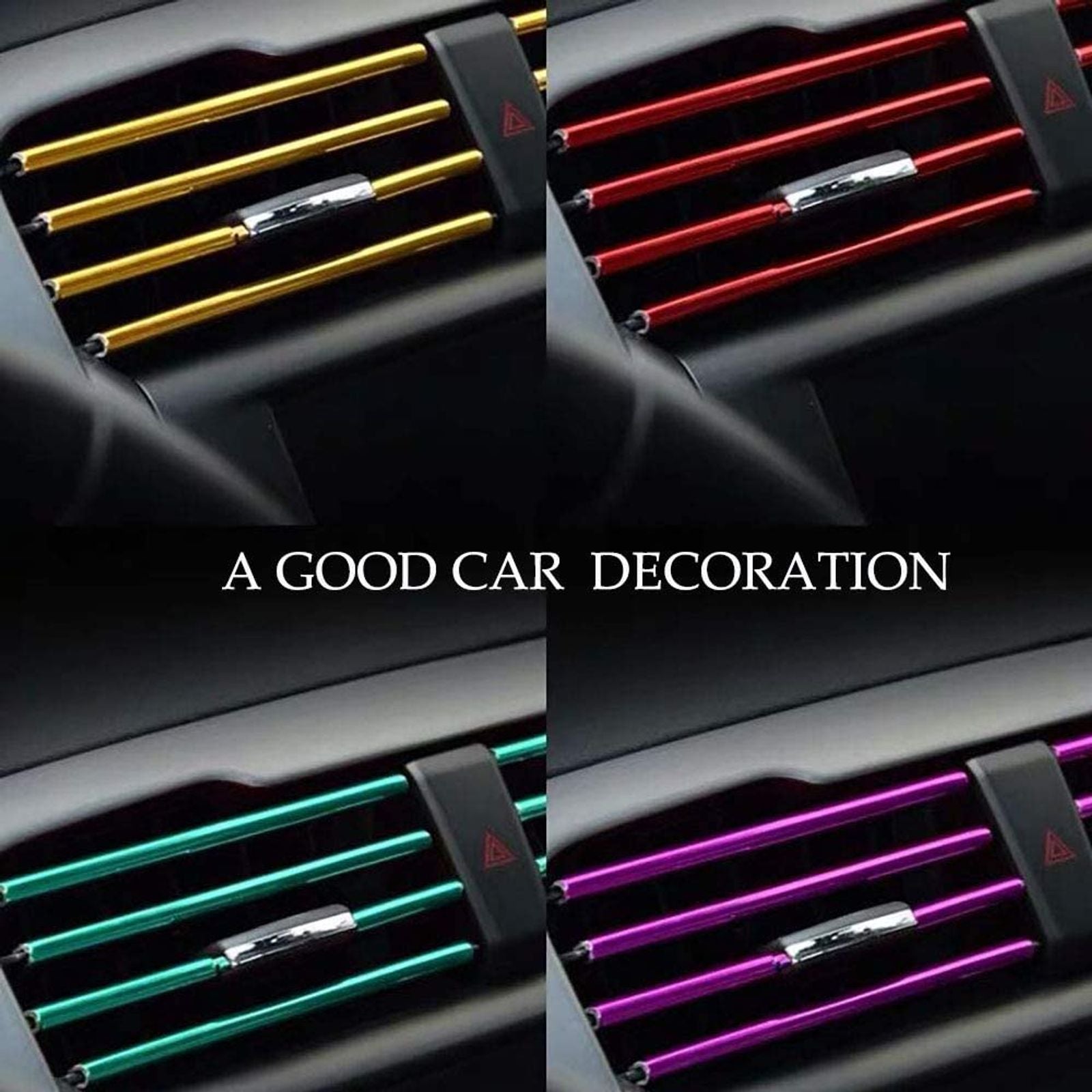 10 Pcs Car Air Vent Grille Decoration Trim Stickers