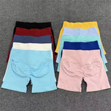 Dfyoga Workout Scrunch Shorts Set with Halter Sports Bra