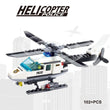 City Police Helicopter Building Blocks Educational Toy