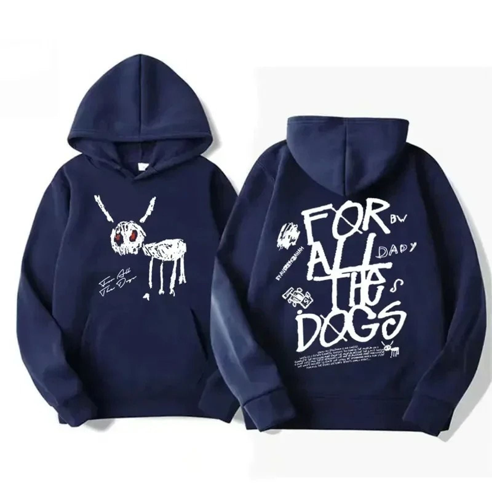 Drake All The Dogs Graphic Oversized Hoodie