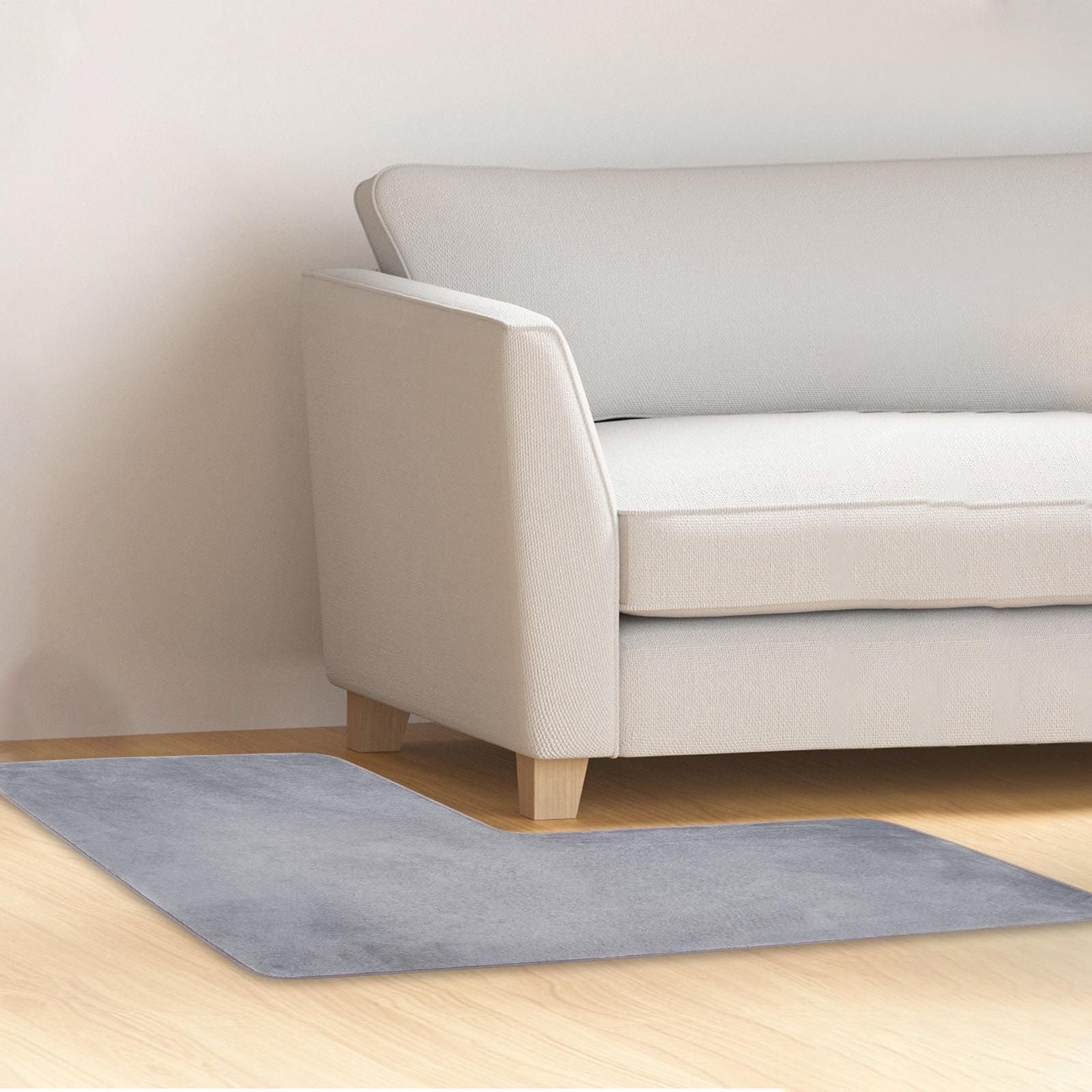 Non-Slip L-Shaped Bath Mat - Soft Absorbent Quick Dry Rug