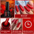 7ml Wine Red Gel Nail Polish - Long-Lasting Nail Art