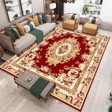 Timeless Persian Style Red and Blue Elegant Rug