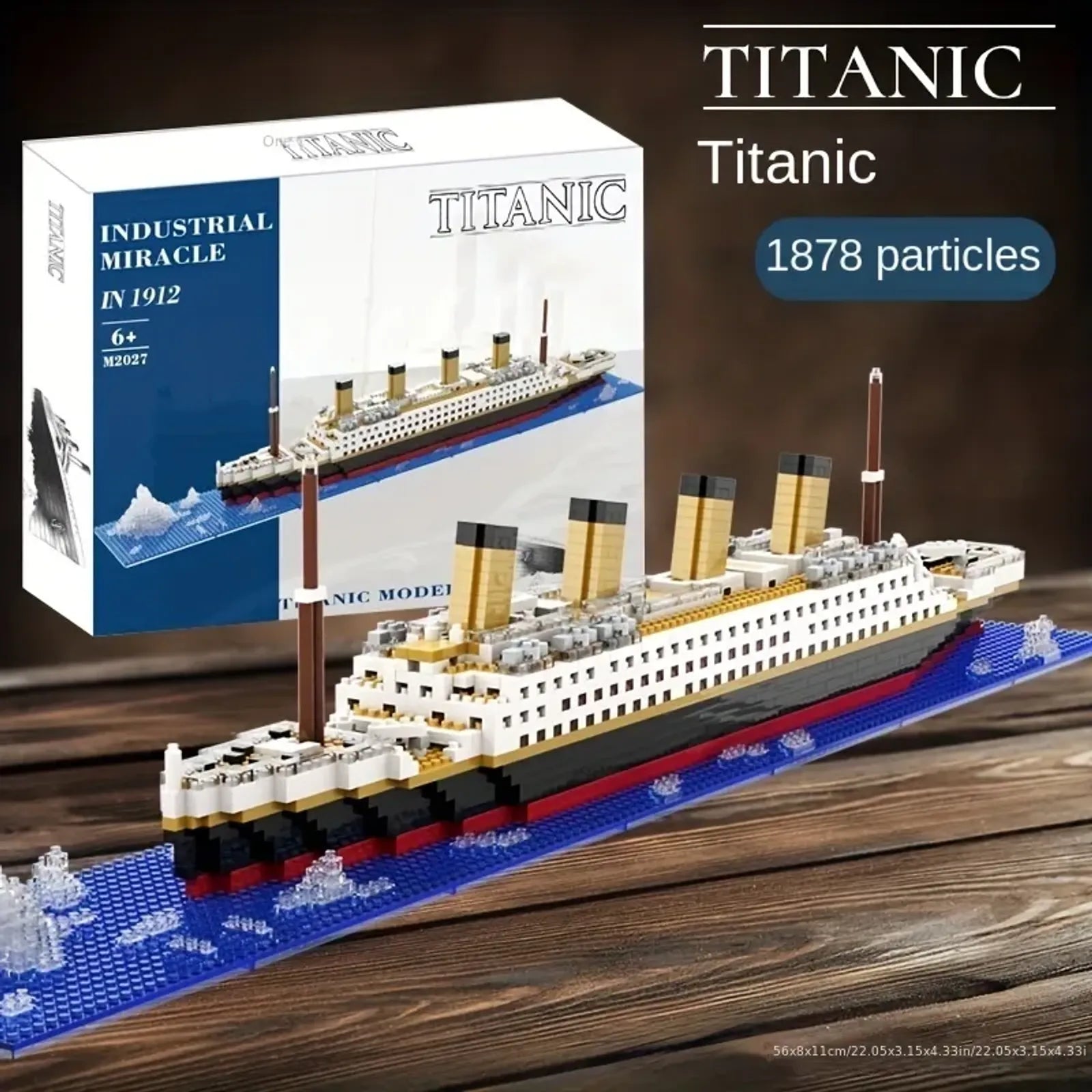 1878 PCS Cruise Ship Model Building Block Set