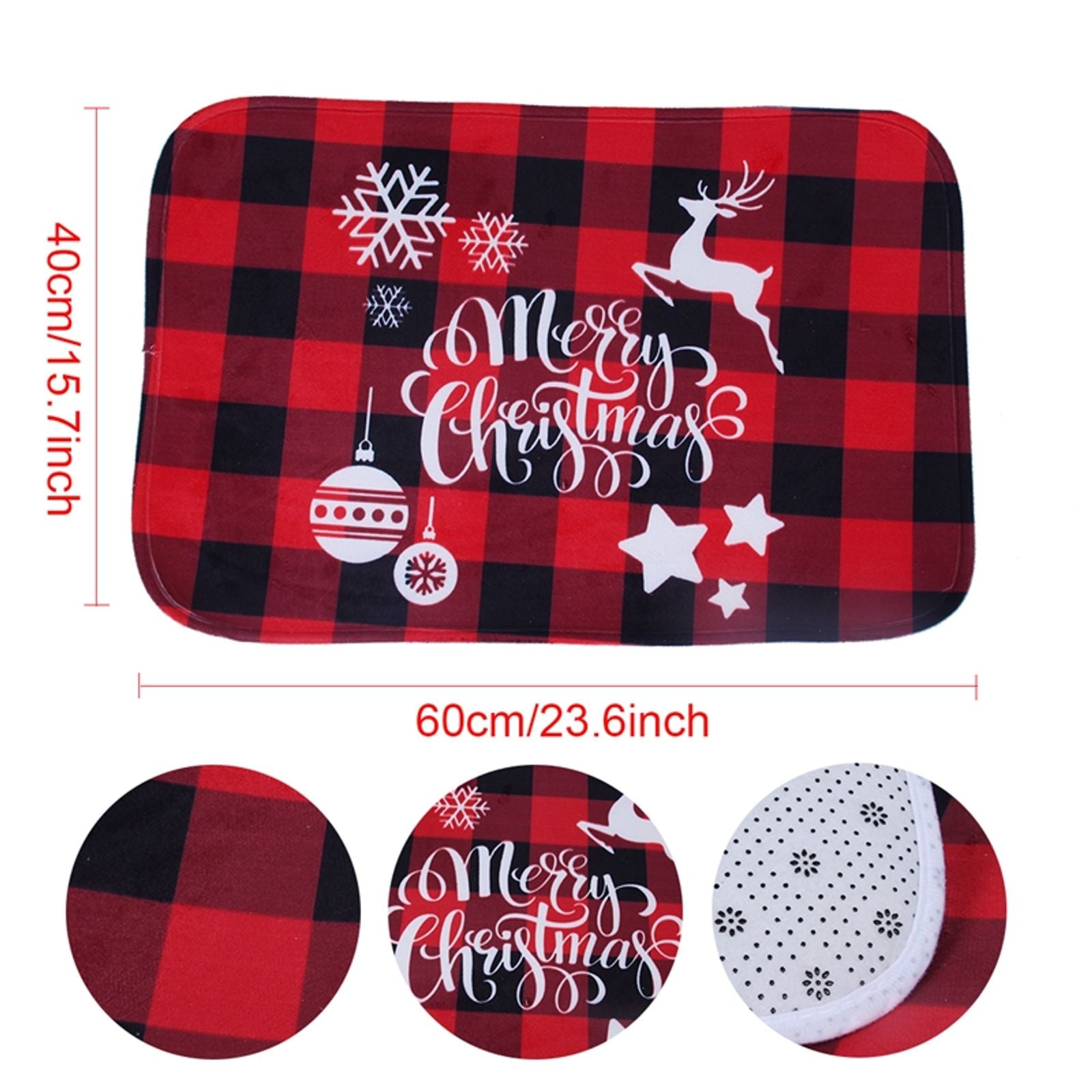 Santa Claus Christmas Door Mat - Outdoor Holiday Decor