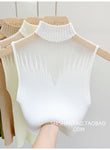 Y2K Mesh Knitted Tank Top for Women