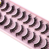 3D Faux Mink Hair False Eyelashes - Natural Crisscross Lashes