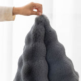 Thick Imitation Rabbit Fur Plush Sofa Slipcover