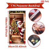 Christmas Santa Claus Photography Backdrop for Family Portraits
