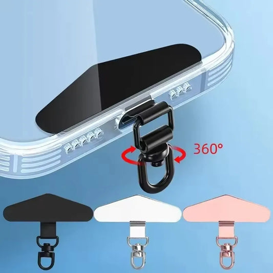 360° Rotation Steel Phone Tether Lanyard Connector