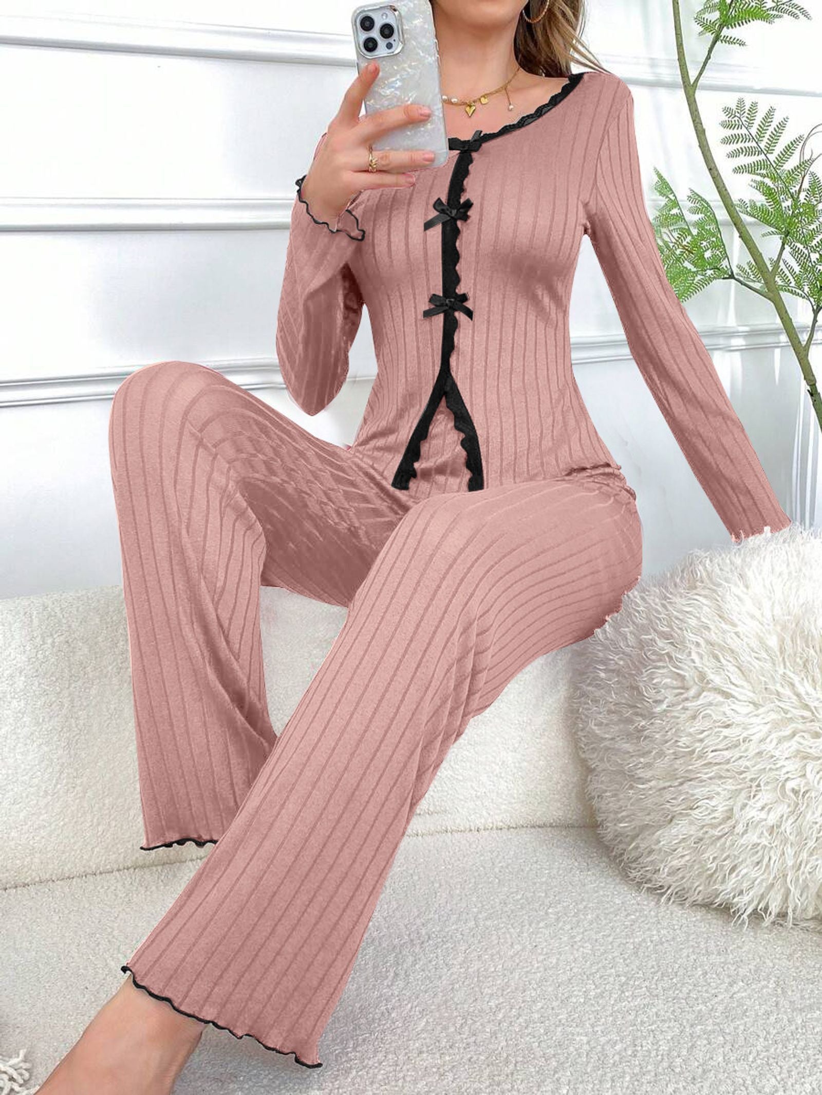 Warm Winter Pajama Set for Women