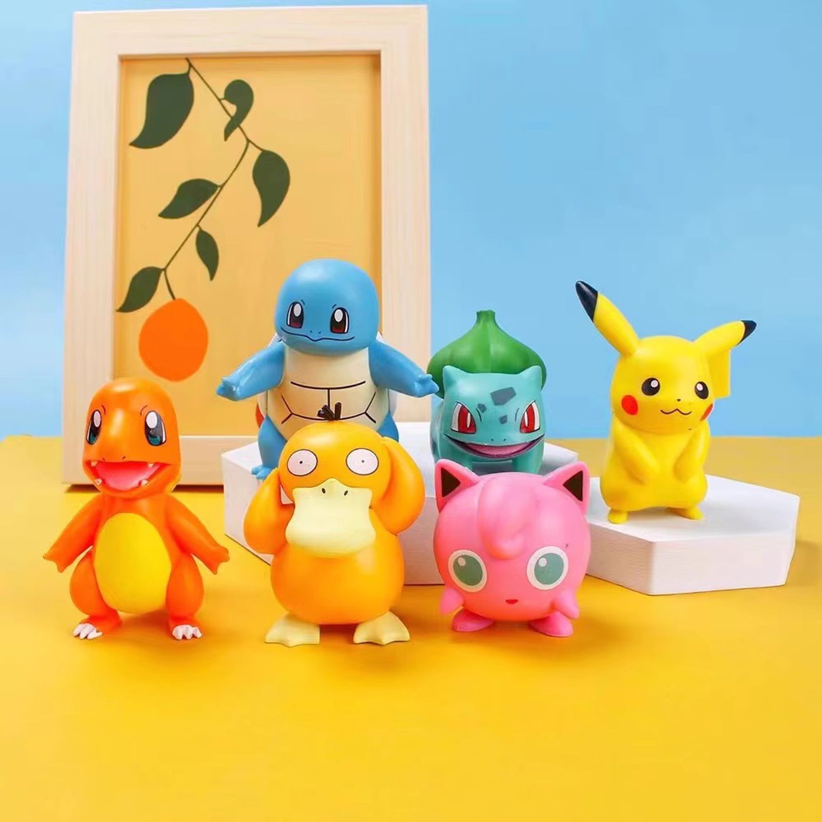 Pokemon Cake Decoration Set with Pikachu and Pokeball