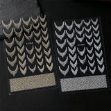 2pcs Reflective Glitter French Nail Art Stickers