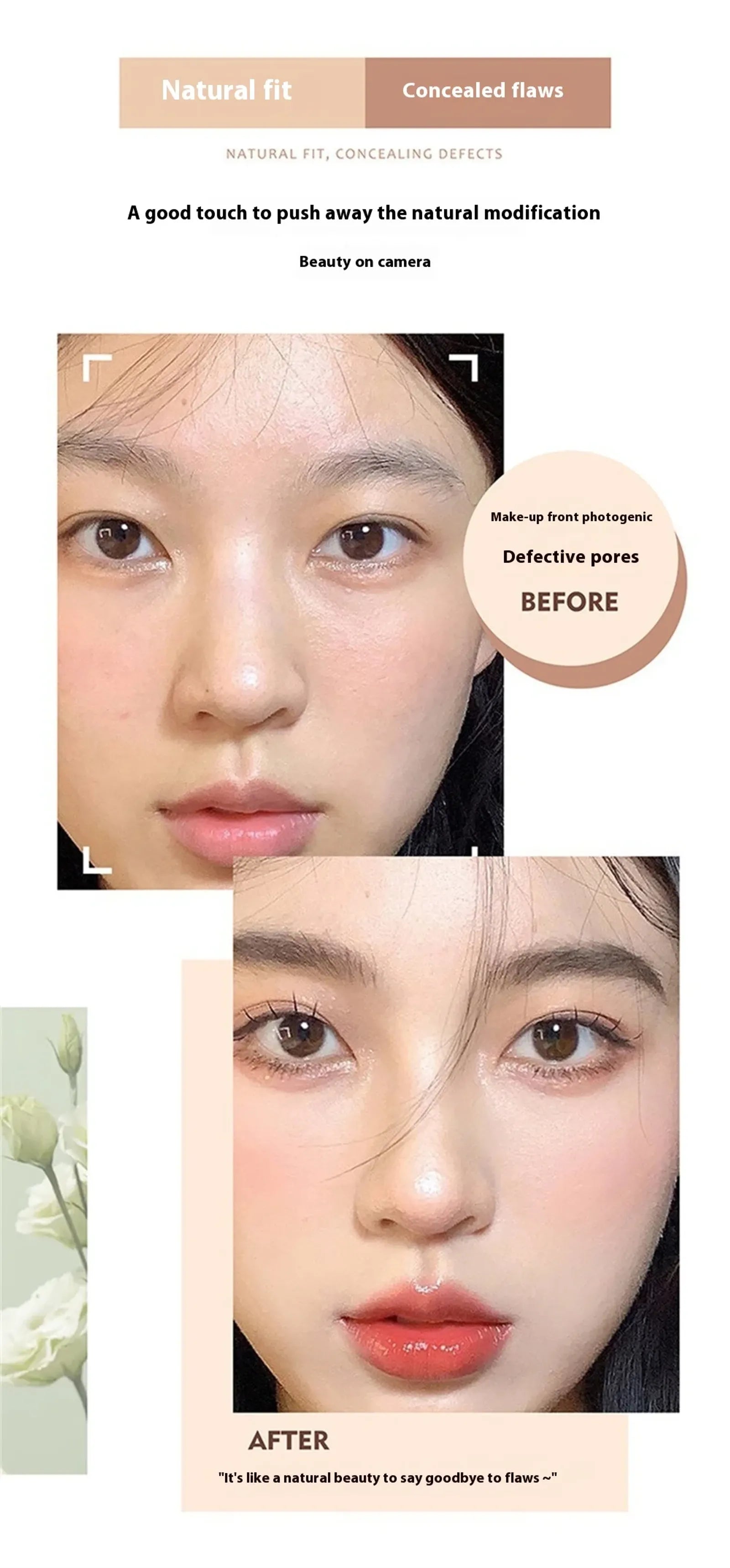 High Coverage Waterproof Concealer for Dark Circles
