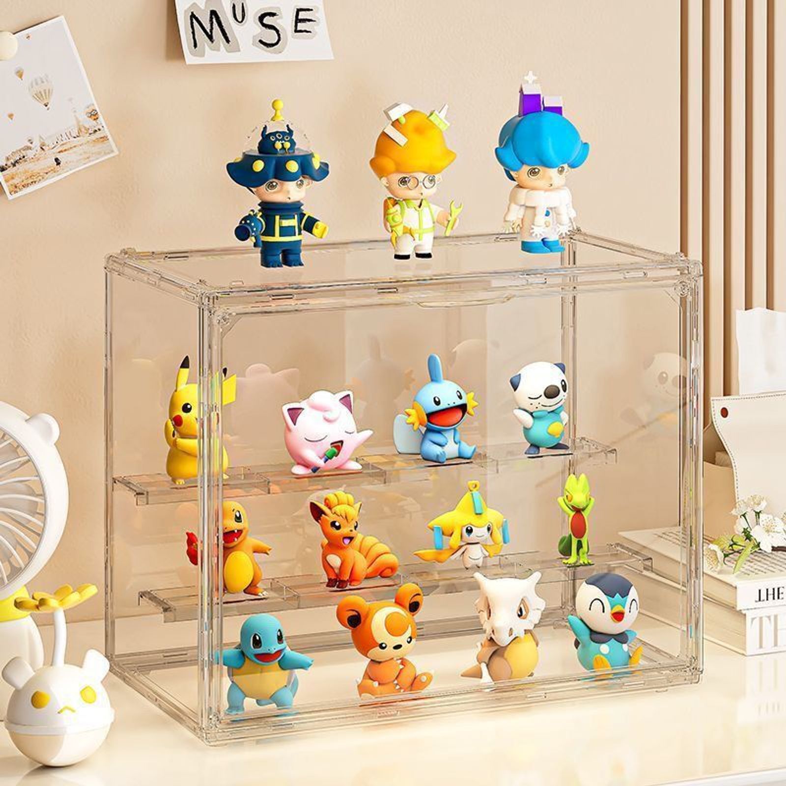 Three Layer Acrylic Display Rack for Dolls and Models