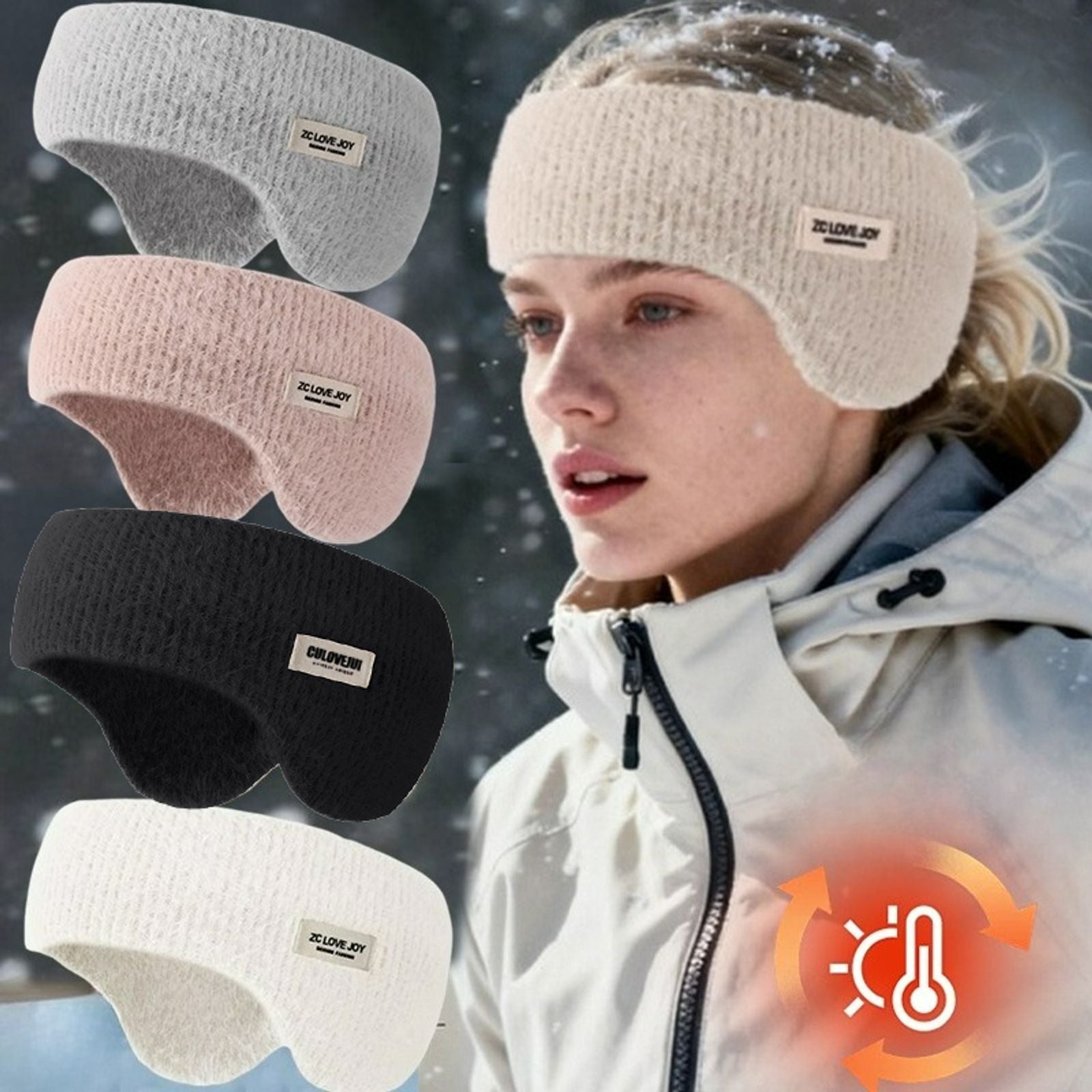 Winter Ear Warmer Earmuffs Headband for Outdoor Activities