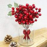 Artificial Red Berries Bouquets for Christmas Decorations