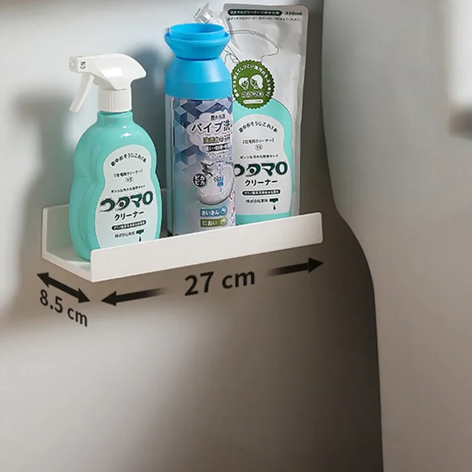 Self-Adhesive Bathroom Shelf Makeup Organizer Rack