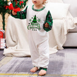 Matching Christmas Family Pajamas Set with Green Plaid Pants