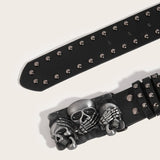 Luxury Punk Goth Rivet Belt for Men and Women