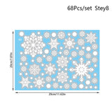 Winter Snow Flakes Window Clings Decals