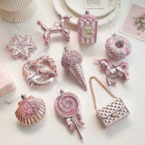 DIY Cartoon Christmas Ice Cream Pendant - 3D Snowflake Ornament