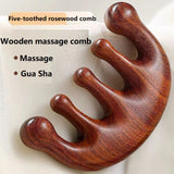 Wooden Scalp Massager Comb for Relaxation and Hair Care