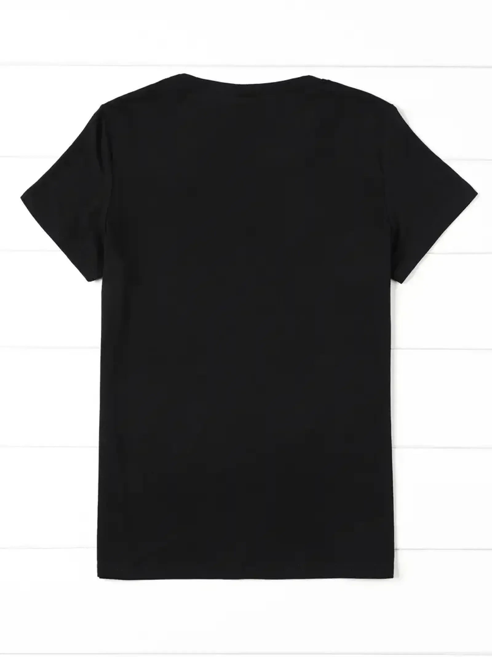 Women's Battery Print Graphic Casual T-Shirt