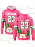 Christmas Letter Printed Hoodie for Women