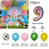 133pcs Farm Theme Animal Birthday Party Balloon Set