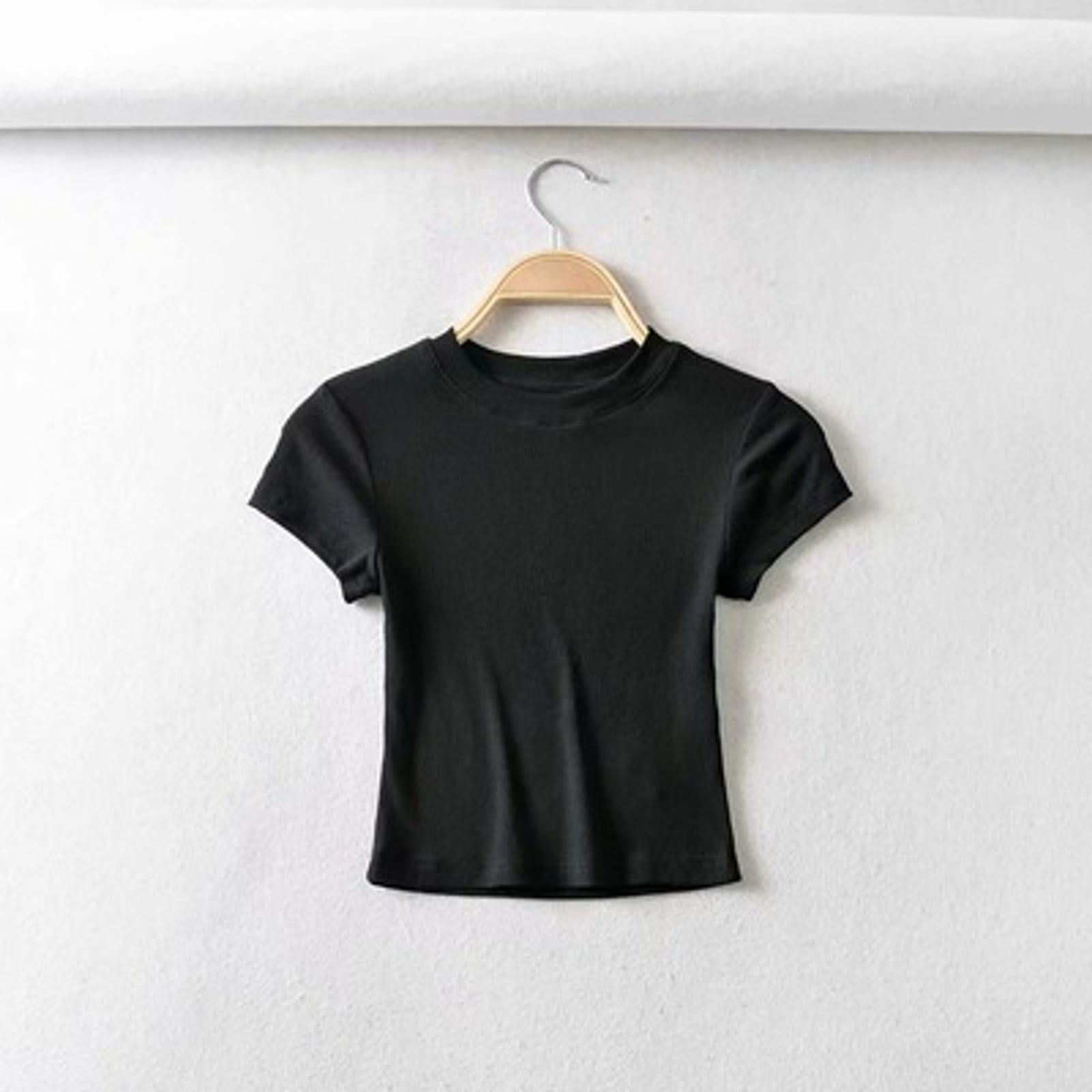 Summer Sexy Women’s O-neck Short Sleeve Crop Top