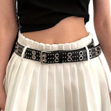 Women's Rivet Heavy Metal Y2K Punk Waist Belt