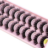 3D Faux Mink Hair False Eyelashes - Natural Crisscross Lashes