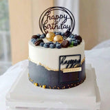 Happy Birthday Acrylic Cake Topper Set - 5pcs