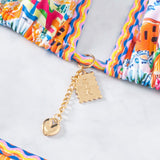 2025 Triangle Bikini Set - Floral Print Push Up & Brazilian Bottoms