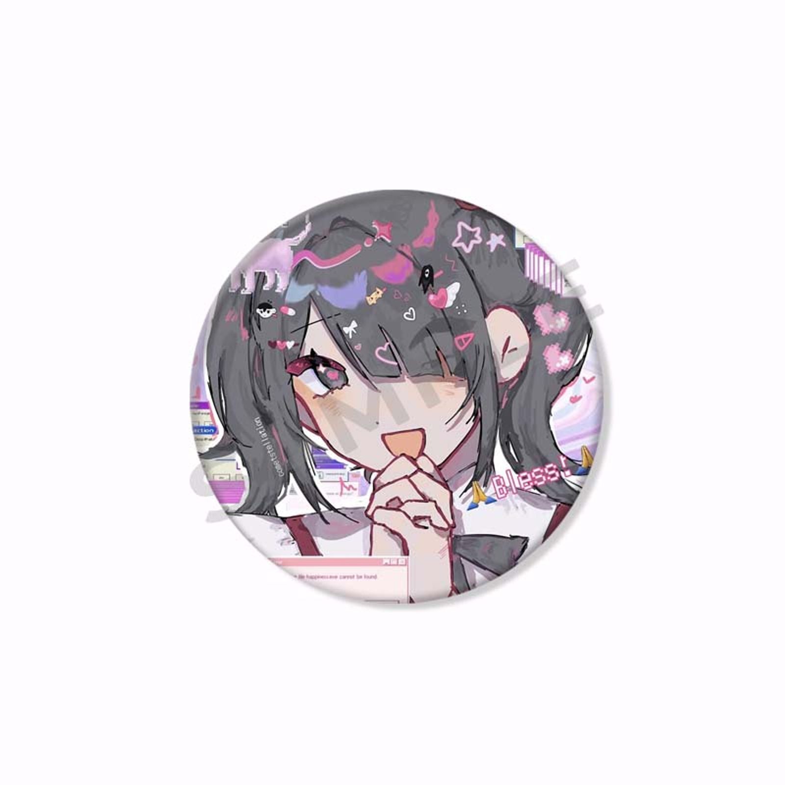 Needy Girl Overdose Cute Cartoon Button Pin - Gothic Lolita Brooch