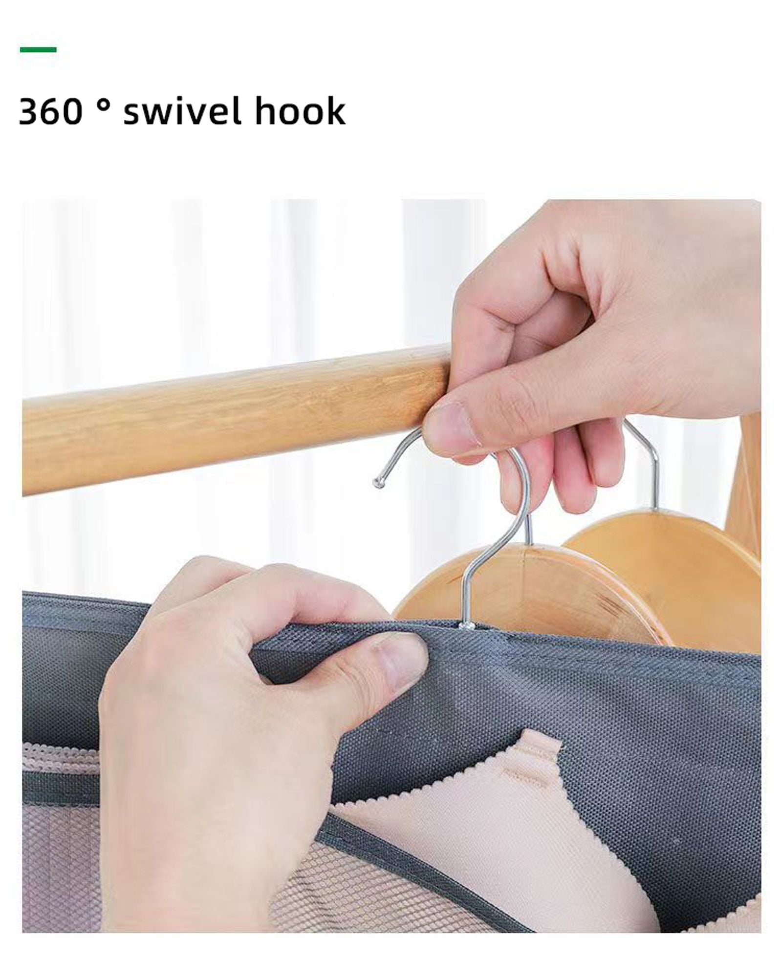 Double-Sided Hanging Bag for Underwear and Socks